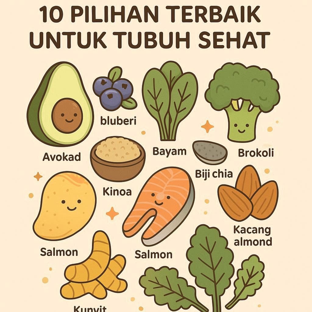 Makanan Superfood: 10 Pilihan Terbaik untuk Tubuh Sehat